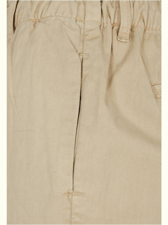 Women's High-waisted Shorts Beige