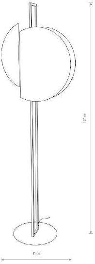 Nowodvorski Sunset Floor Lamp H170xW51cm. with Socket for Bulb GX53 Brown