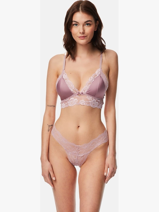 Minerva Lila Damen Bralette-BH