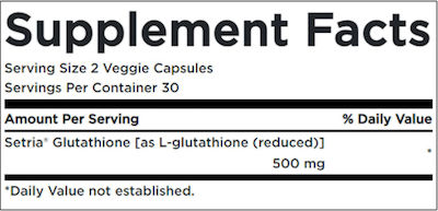 Swanson L-Glutathione 250mg 60 veg. caps