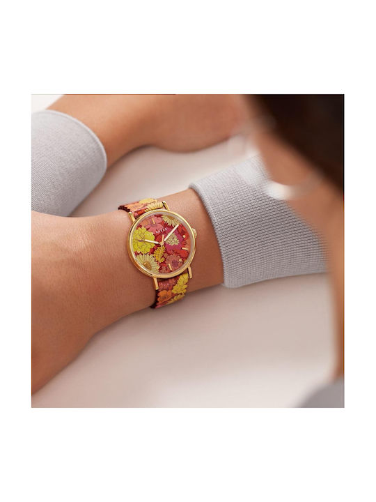 Ted Baker Phylipa Retro Watch with Leather Strap