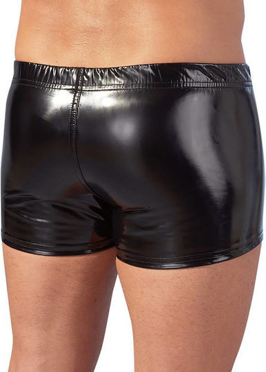 Black Level Men's Vinyl Pants with Zip Herren Sexy Boxer Schwarz 28903301701