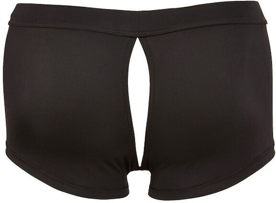 Svenjoyment Underwear Shiny Pants with Open Buttocks Black