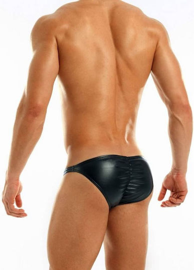 Modus Vivendi Leather Low Cut Brief Black