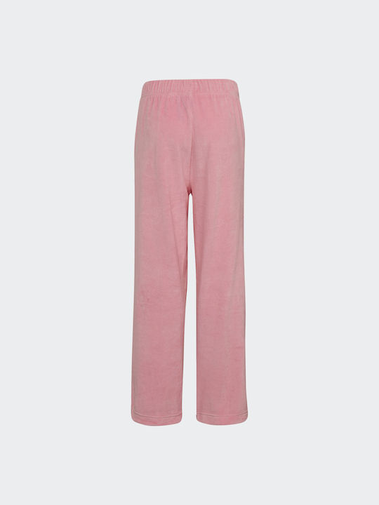 Adidas Παιδικό Παντελόνι Φόρμας Ροζ Lounge