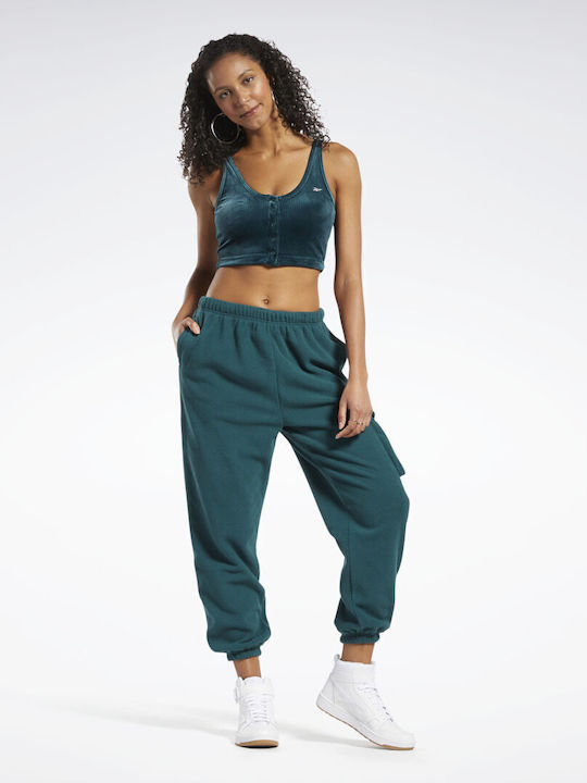 Classics Winter Sweatpants Jogger Velvet Forest Green
