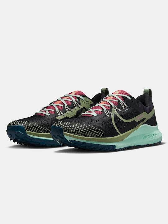 Nike React Pegasus Trail 4 Ανδρικά Αθλητικά Παπούτσια Trail Running Black / Alligator / Canyon Rust / Mint Foam