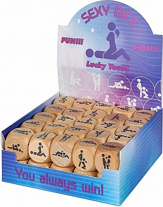 Adrien Lastic Ερωτικό Παιχνίδι Ζαριών Dice Postures Wood