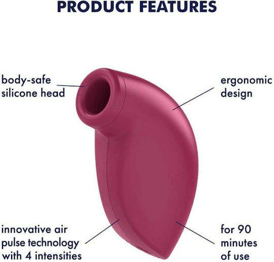 Satisfyer One Night Stand Αναρροφητής Αιδοίου με Δόνηση Κόκκινος