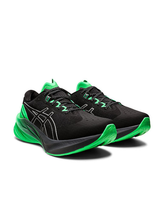 ASICS Novablast 3 Lite Show Ανδρικά Αθλητικά Παπούτσια Running Black / New Leaf