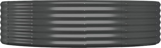 vidaXL Blumenkasten Metallisch Charcoal 140x140x36cm.