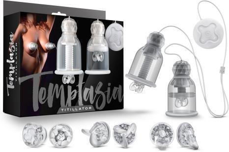 Temptasia Vibrating Titilator Breast Sucker Sauger Brustwarzen mit Vibration Transparent 1Stück