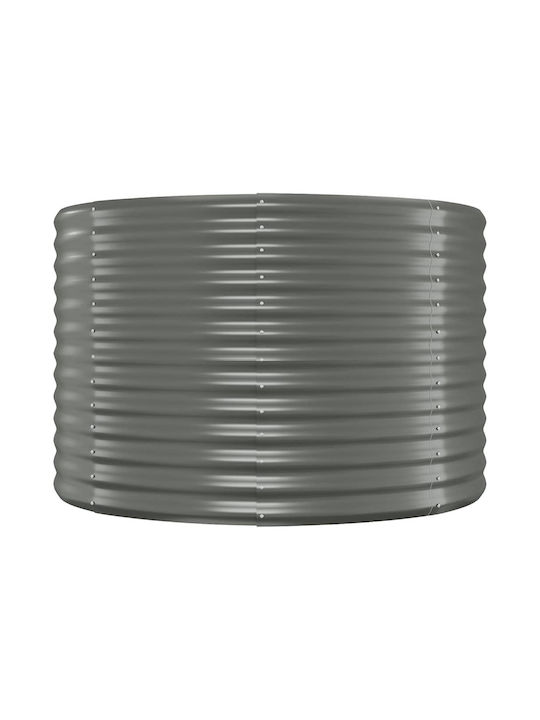 vidaXL Planter Box Metal Gri 322x100x68cm.