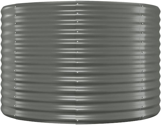 vidaXL Blumenkasten Metallisch Gray 322x100x68cm.