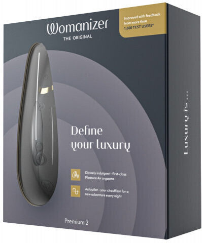 Womanizer Premium 2 Sauger Vagina mit Vibration Black 1Stück