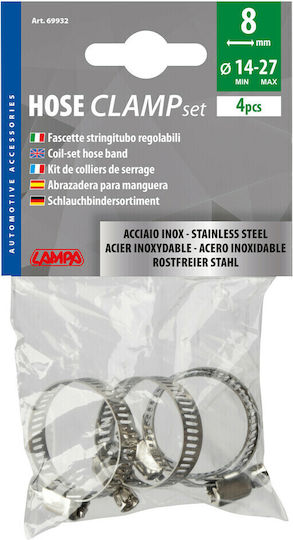 Lampa Hose Clamp Inox 4pcs L6993.2