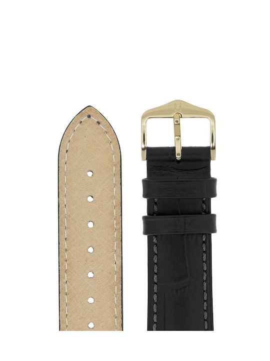 Hirsch Duke Leather Strap Black 21mm