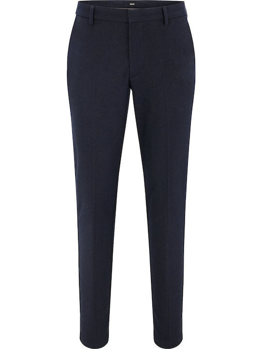 Kaito1 Pantaloni Bărbați Chino Elastic Slim Fit Albastru