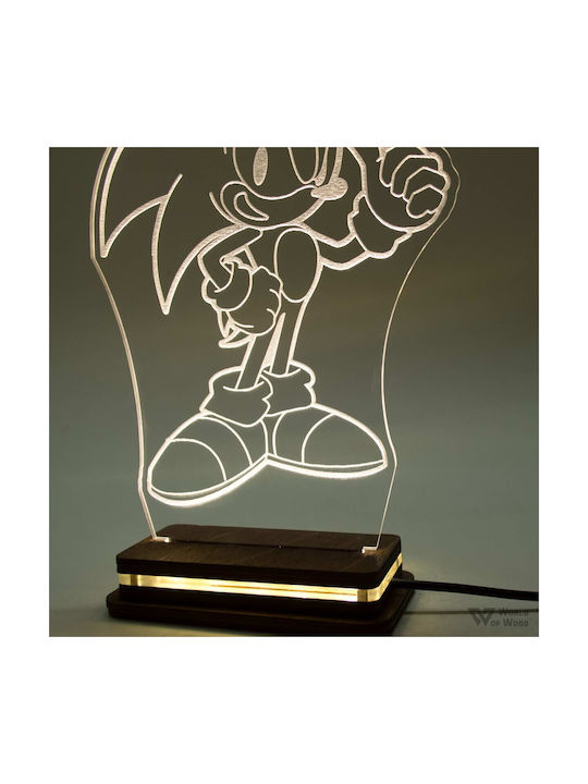 Led Kids Decorative Lamp Sonic the Hedgehog Transparent