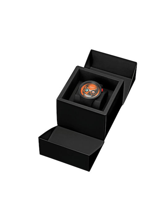 Swatch It's Spooky Time Men's Watch 47mm Battery with Black Rubber Strap