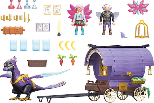 Playmobil Ayuma Fairy Carriage with Phoenix Bird for 7-12 years old