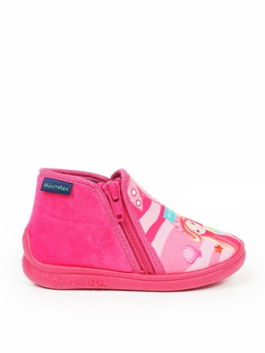 Mini Max Anatomic Kids Slipper Ankle Boot Fuchsia