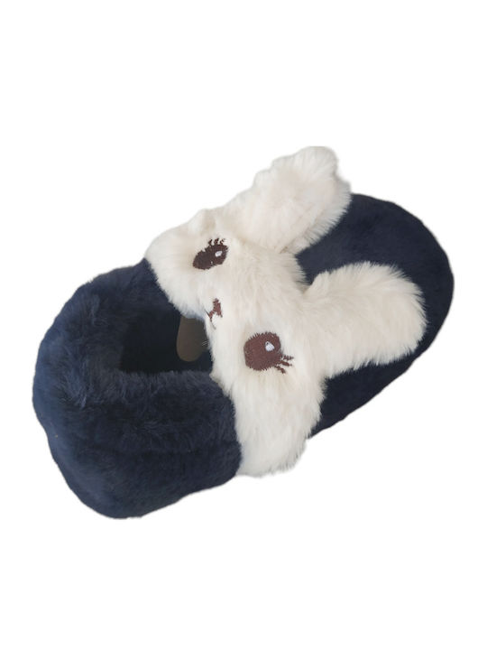 Kids Slippers Blue Bunny