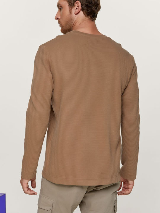 Edward Jeans Miguel Men's Long Sleeve Sweater Camel