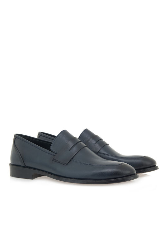 OZIYS LOAFERS P560A5002052 - ΜΠΛΕ ΔΕΡΜΑ OZT 22500-NAVY LEATHER