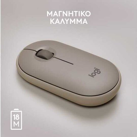 Logitech Pebble M350 Безжична Мишка Пясъчен