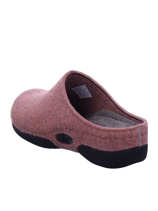 Lauren Anatomical Woolen Women's Slippers Pink