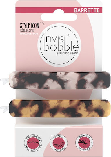 Invisibobble Mehrfarbig Barrette Havana Mama mit Kette 2Stück