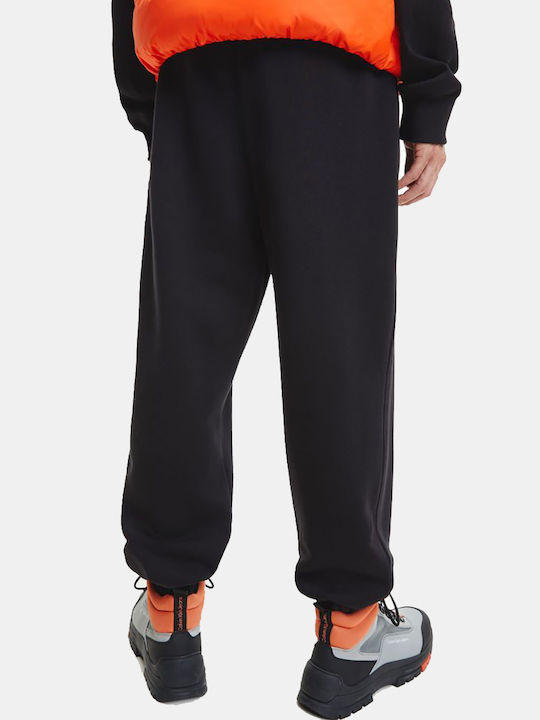 Calvin Klein Men's Sweatpants with Rubber Black