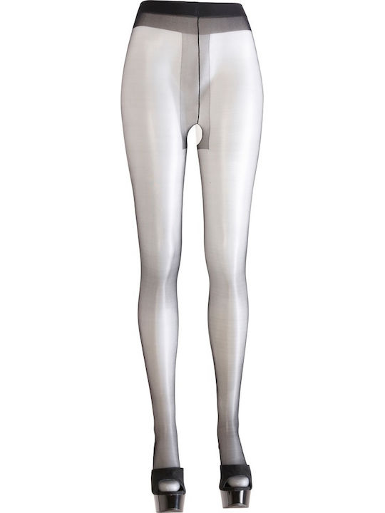 Cottelli Collection Stockings with Open Crotch Sexy Κάλτσες Μαύρες