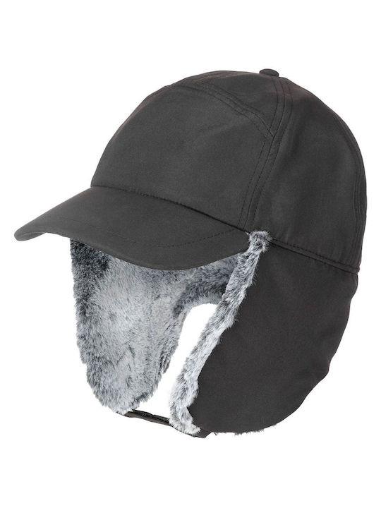 Καπέλο Με Γούνα Winter Cap Trapper Μαύρο