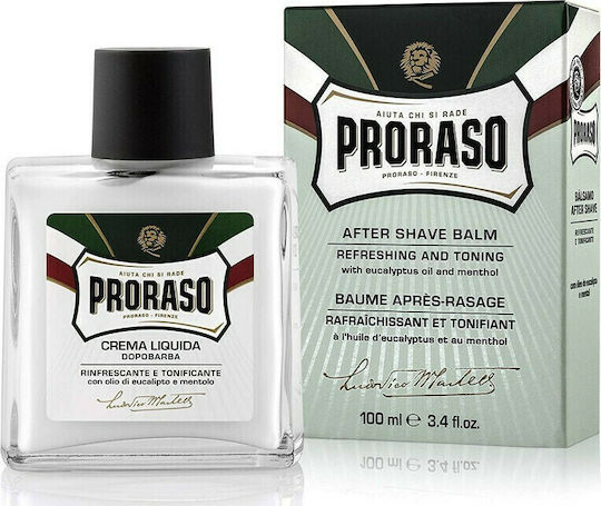 Proraso Aftershave Cream Eucalyptus & Mint for Sensitive Skin 100ml