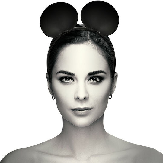 Coquette Chic Desire Headband With Mouse Ears Sexy Στέκα Μαύρη