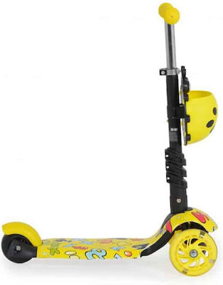 Moni Kids Scooter Lollipop 3-Wheel with Seat Yellow