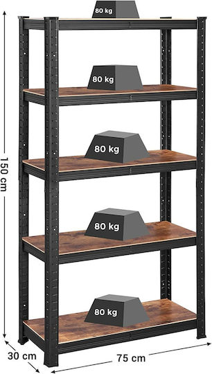 Songmics Shelf Dexion 75x30x150cm GLR030B01