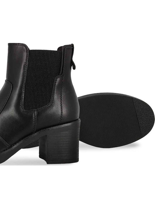 Women's Chelsea Boots with Medium Heel Black