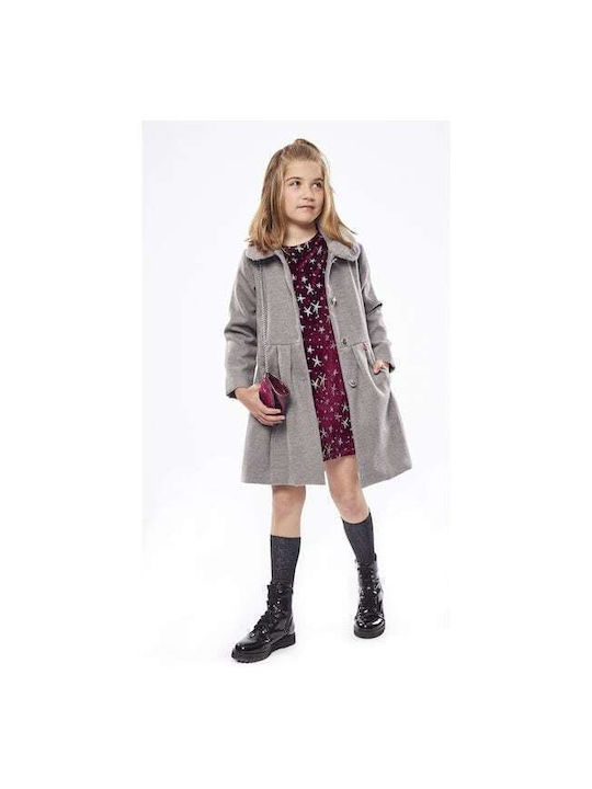 Evita Kids Coat Long Gray