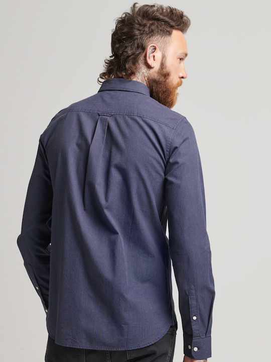 Superdry Cotton Shirt Eclipse Navy/Grey