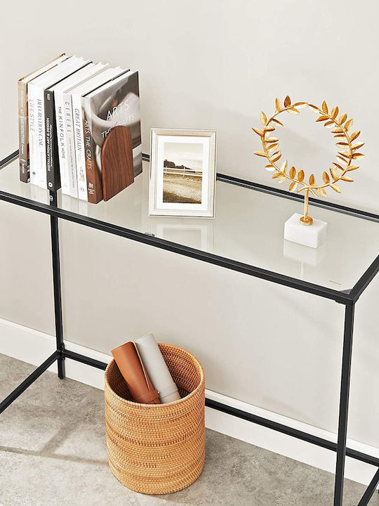 Metal Console Table Black L100.5xW35.6xH80cm