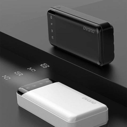 Dudao K6PRO+ Power Bank 20000mAh cu 2 Porturi USB-A și Port USB-C Alb