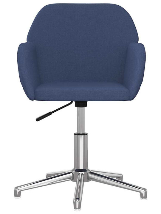 Swivel Visitor Chair with Arms Μπλε 53.5x57x70cm