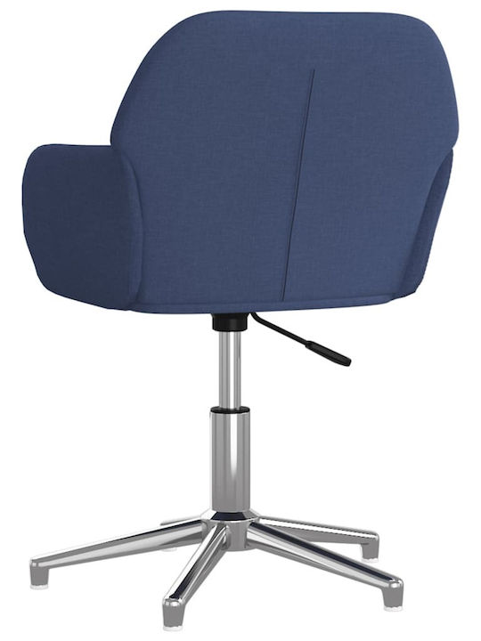Swivel Visitor Chair with Arms Μπλε 53.5x57x70cm