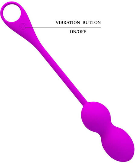 Pretty Love Elvira App Control vibrating Kegel Balls Ασύρματες Κολπικές Μπάλες με Δόνηση Μωβ