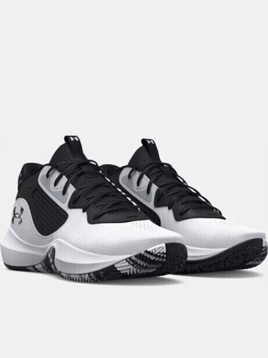 Lockdown 6 High Basketball Shoes White / Jet Gray / Black
