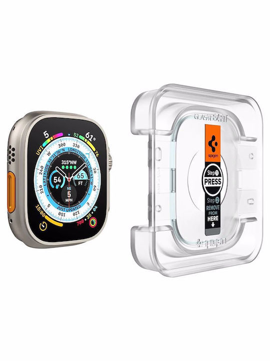 Spigen EZ Fit Tempered Glass για το Apple Watch Ultra 49mm 2τμχ AGL05556