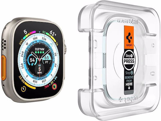 Spigen GLAS.tR EZ Fit 2бр Закалено стъкло за Apple Watch Ultra 49мм 2бр AGL05556